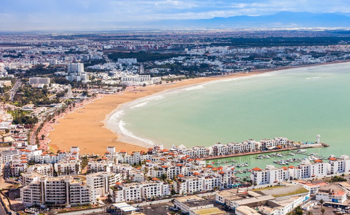 Cidade de Agadir em Marrocos