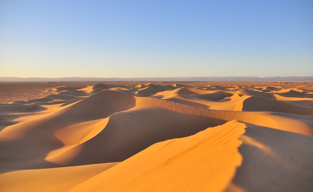 Dunas de Erg Chebbi em Marrocos